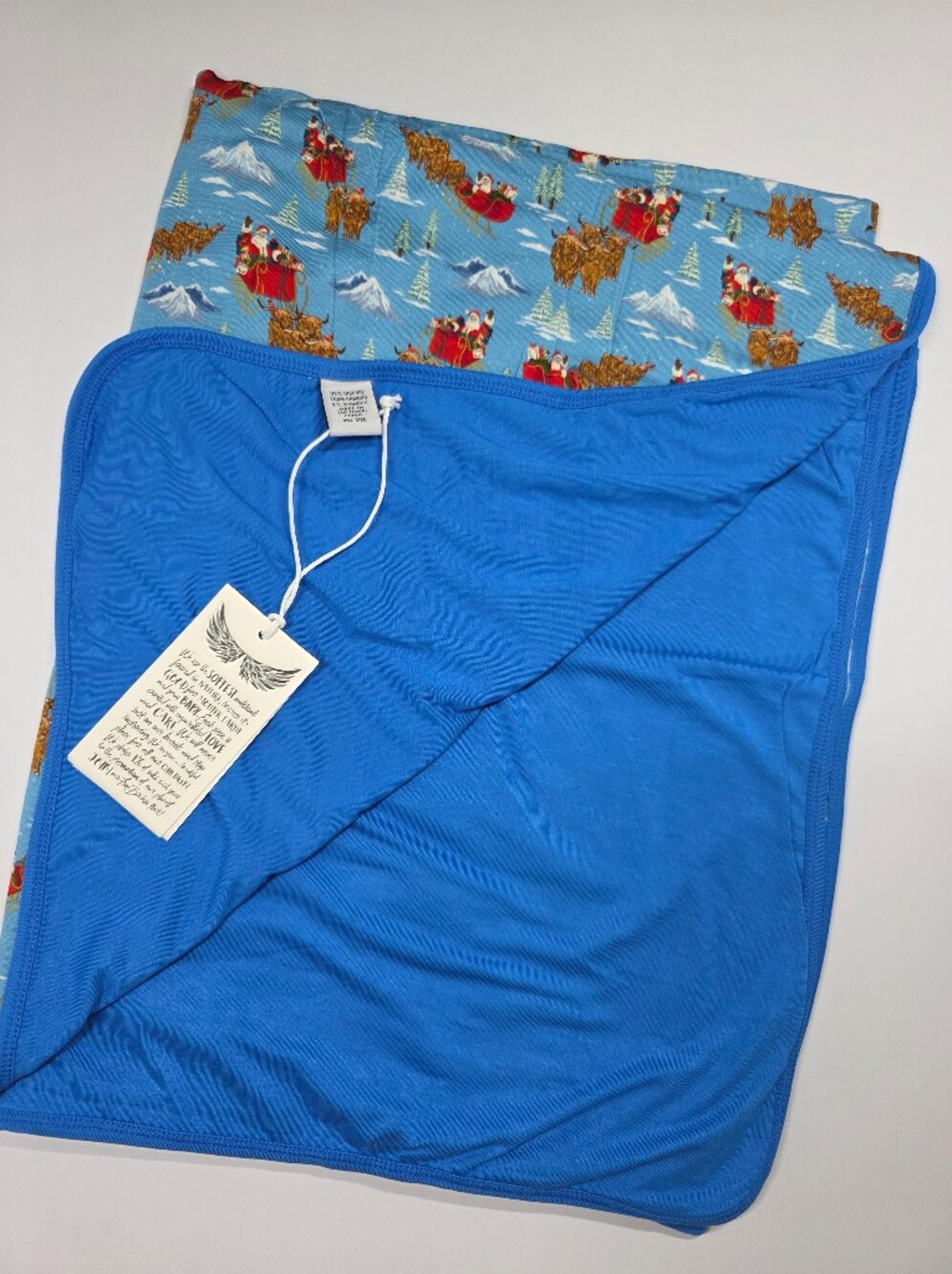 Santa & Highland Cattle Blanket